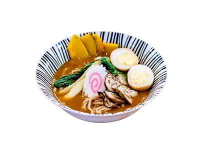 285 Curry tonkotsu ramen with egg