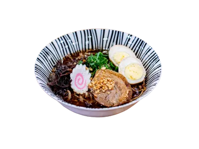 295 black garlic ramen with egg