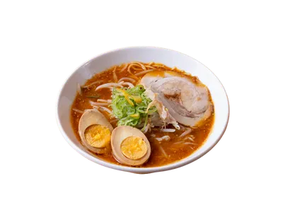 aburi noko miso ramen with egg