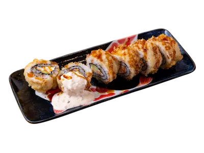 tempura rolled sushi